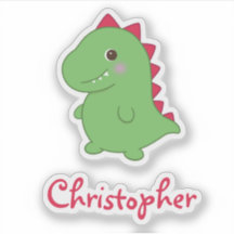 Kawaii Cute Chibi Grönt Dino T-Rex Namn