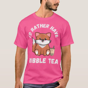 Kawaii Cute Fo Bubble Tea Japansk Anime Boba T Shirt