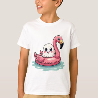 Kawaii Cute Ghost på en Bassäng-sal-Su T Shirt
