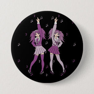 Kawaii Cute Harajuku Dancing Anime Girls Knapp