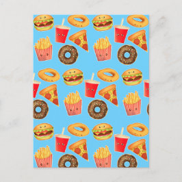 Kawaii Cute Junk Food Vykort