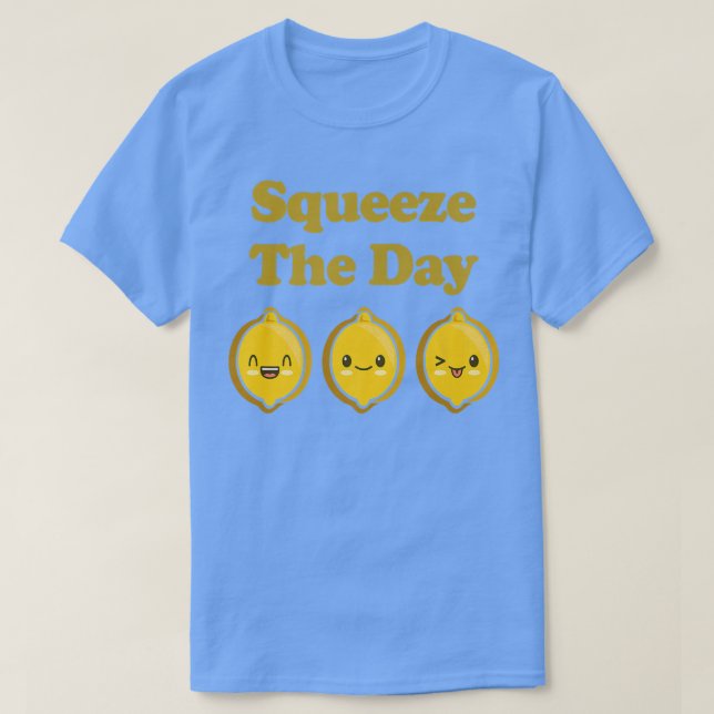 Kawaii Cute Lemons Squeeze Dagen är en fin frukt f T Shirt (Design framsida)