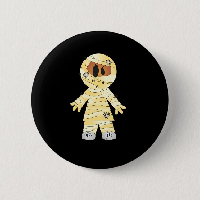 Kawaii Cute Mummy Halloween Knapp (Framsida)