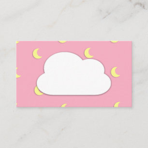 Kawaii Cute Pastel Rainbow Affärskort Visitkort