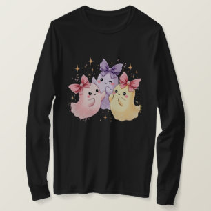 Kawaii Cute Pastel Spöken med Bows T Shirt
