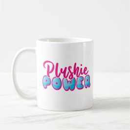 Kawaii Cute Rosa Blue Plushie Power Kaffemugg