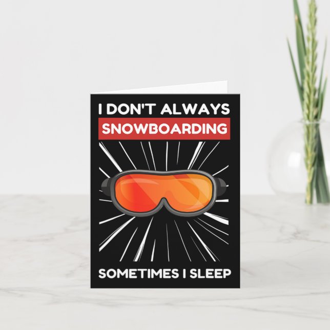 Kawaii Cute Snowboarding Otaku Anime Kawaii Japane Kort (Framsida)