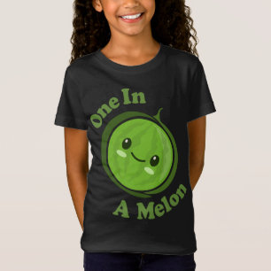 Kawaii Cute Watermelon en i en melon funny frukt T Shirt