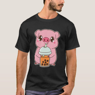 Kawaii Cute Zodiac Boba Gris Thai Iced Bubble Pear T Shirt