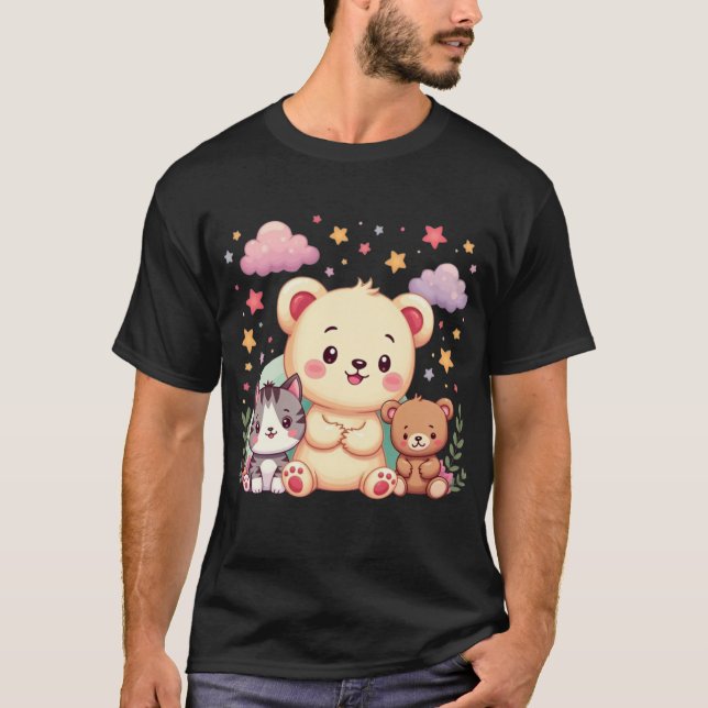 Kawaii Cuteness - Playful & Nostalgic Design T Shirt (Framsida)