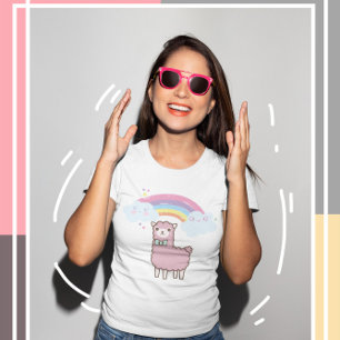 Kawaii Cutie Lame med färgstark regnbåge T-Shirt