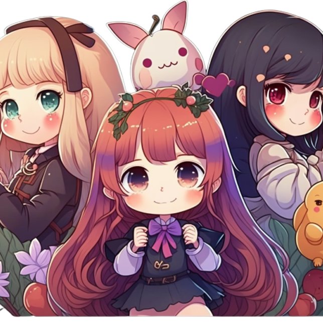 Kawaii Cuties: Aduly Anime T-Shirt för barn (Skapare uppladdad)