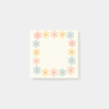 Kawaii Daisy Gräns Sticky Notes - bokför antecknin