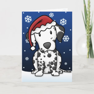 Kawaii Dalmatianjulkort Helgkort