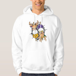 Kawaii Deer Dango - Kusliga Höstspettar Konst Hoodie