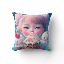 Kawaii dekorativ kudde