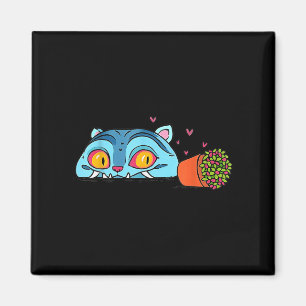 Kawaii Demon Cat Funny Anime Otaku Japanska Magnet