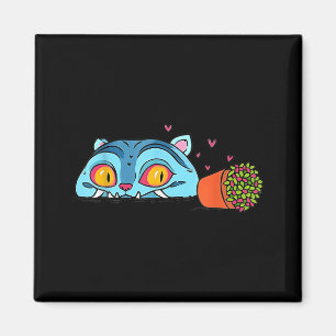 Kawaii Demon Cat Funny Anime Otaku Japanska Magnet