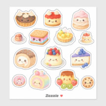 Kawaii Desserts Vinyl Stickers