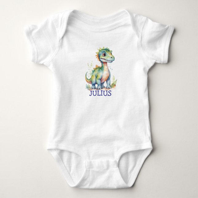 Kawaii Dino Baby Nursery Sweet Prehistorisk Gift T Shirt (Framsida)