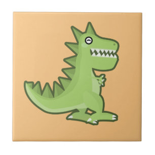 Kawaii Dinosaur Kakelplatta