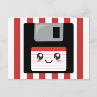 Kawaii-diskett Vykort
