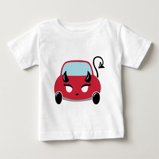 Kawaii Djävulen Car Infant T-Shirt (Framsida)