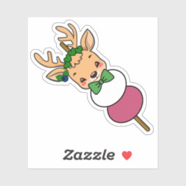 Kawaii Djur Dango Pinne - Söt Japansk Mat Anim Klistermärken