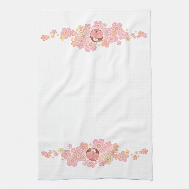 Kawaii dockakökshandduk kökshandduk (Vertikal)