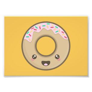 Kawaii donut fototryck