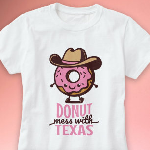 Kawaii Donut  med Texas Cute Shirt T Shirt