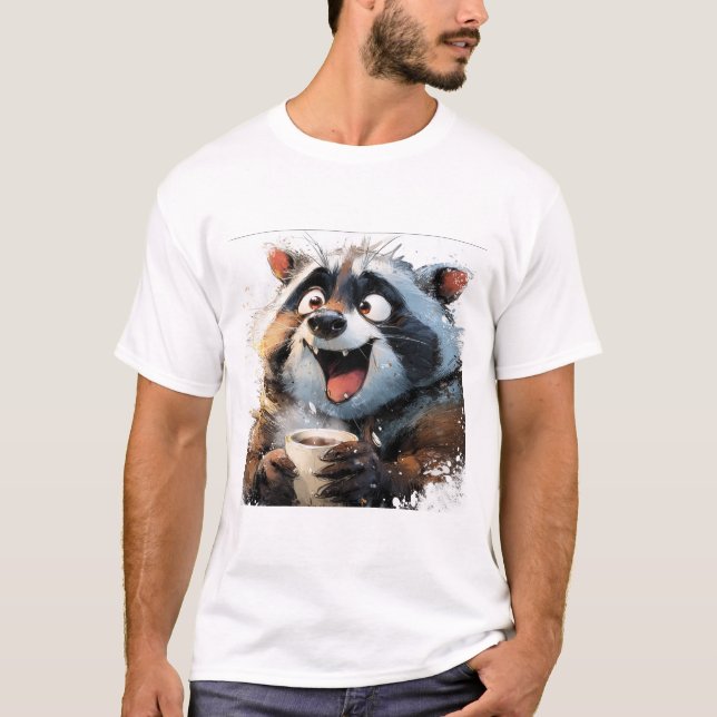  Kawaii Donut Puff Bear T Shirt (Framsida)