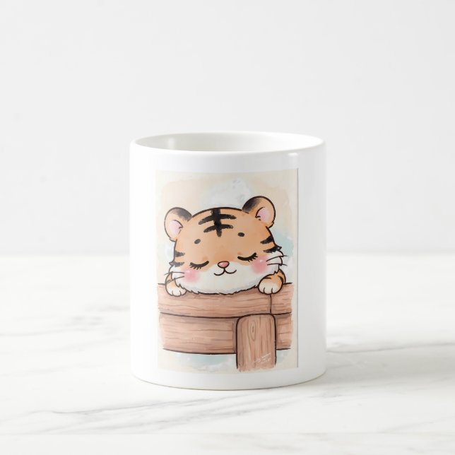 Kawaii Dormilón, Acuarela Tierna Kaffemugg (Center)