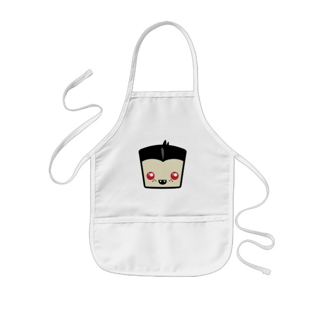 Kawaii Dracula Apron Barnförkläde (Framsidan)
