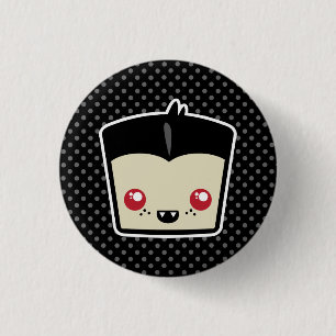 Kawaii Dracula Button Knapp