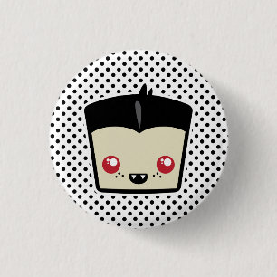Kawaii Dracula Button Knapp