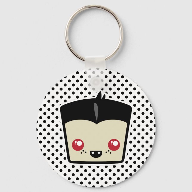 Kawaii Dracula Keychain Nyckelring (Framsida)