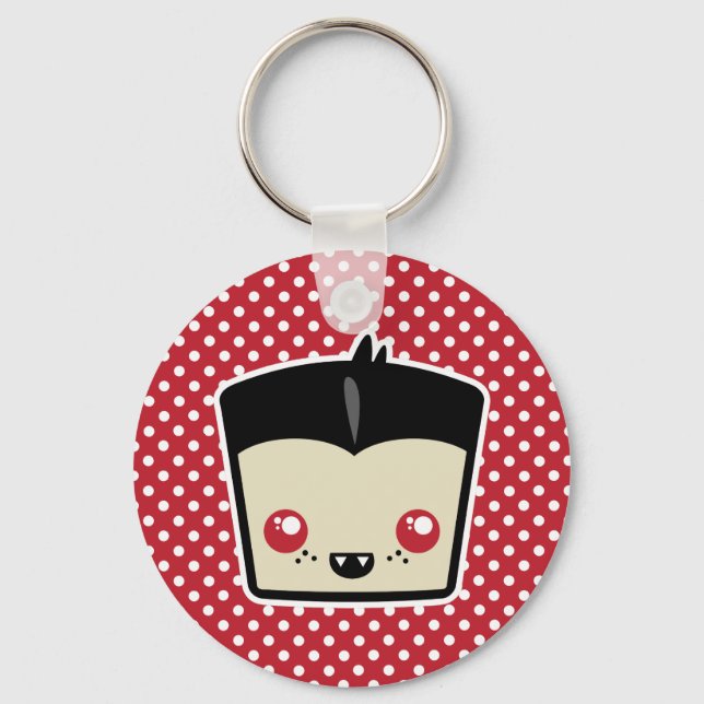Kawaii Dracula Keychain Nyckelring (Framsida)
