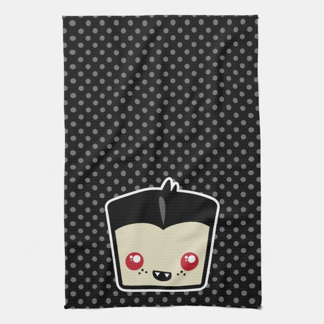 Kawaii Dracula Kitchen Towel Kökshandduk (Vertikal)