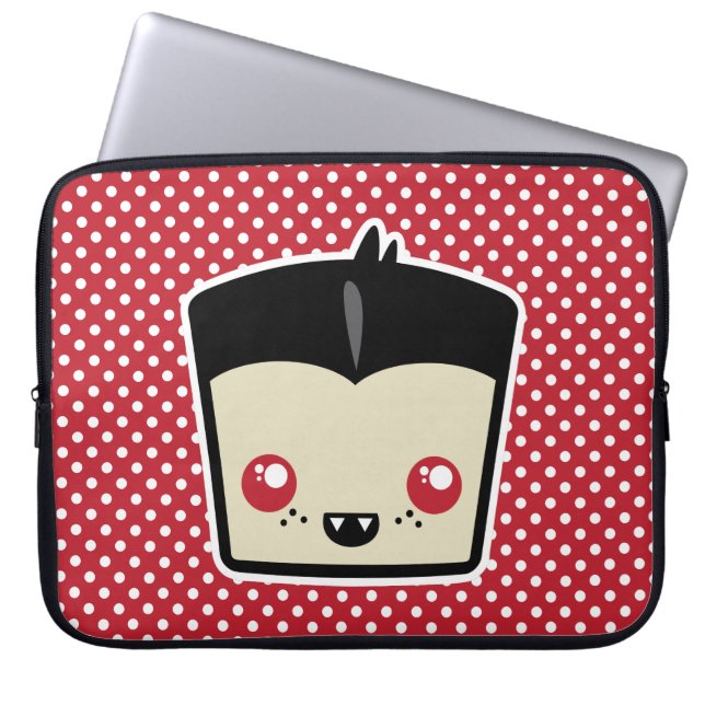 Kawaii Dracula Laptop sleeve (Framsidan)