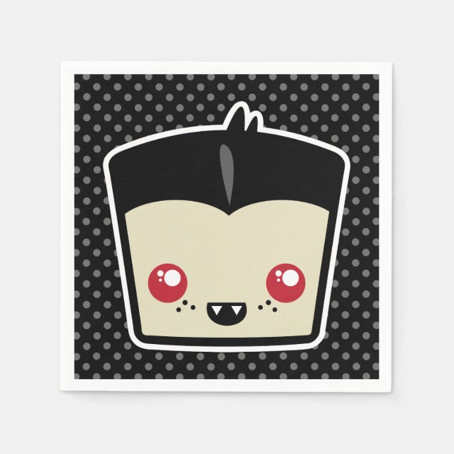 Kawaii Dracula Napkins Pappersservett (Framsidan)