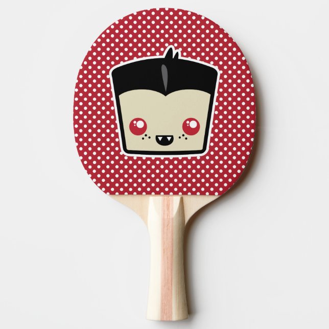 Kawaii Dracula Ping Pong Paddle Pingisracket (Baksidan)