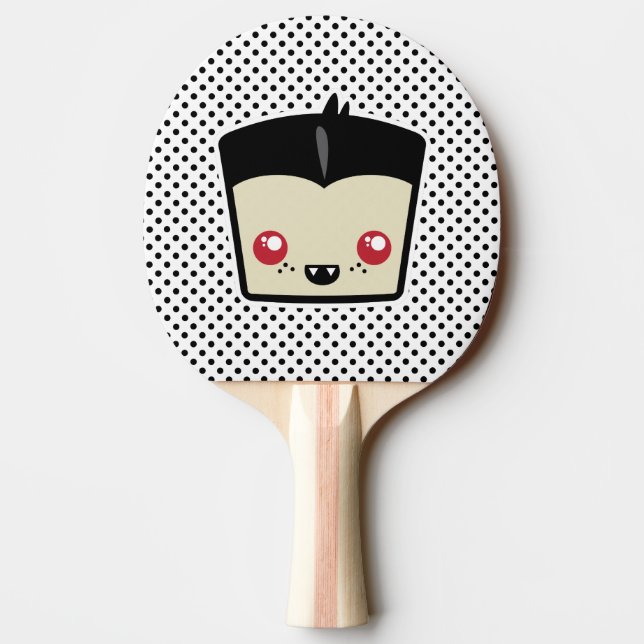Kawaii Dracula Ping Pong Paddle Pingisracket (Baksidan)
