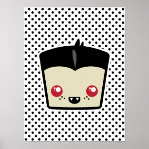 Kawaii Dracula Poster Skriv ut