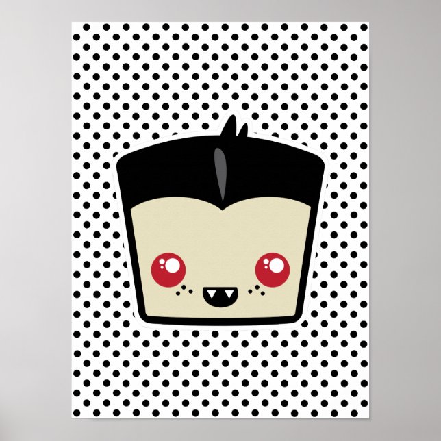 Kawaii Dracula Poster Skriv ut (Framsidan)