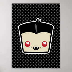 Kawaii Dracula Poster Skriv ut