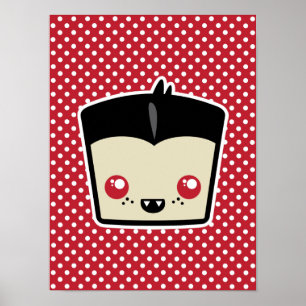 Kawaii Dracula Poster Skriv ut