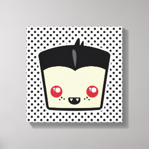 Kawaii Dracula Wrapped Canvas