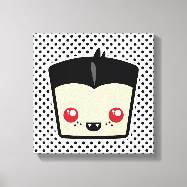 Kawaii Dracula Wrapped Canvas (Framsida)