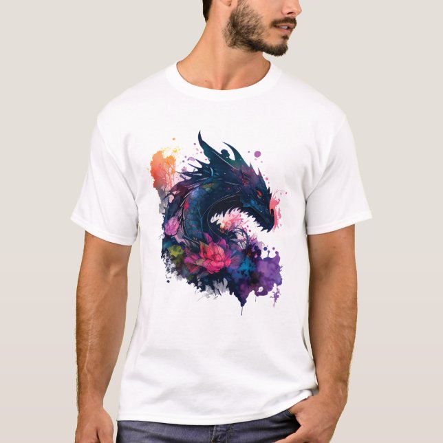 Kawaii Dragon Beast Mode T Shirt (Framsida)